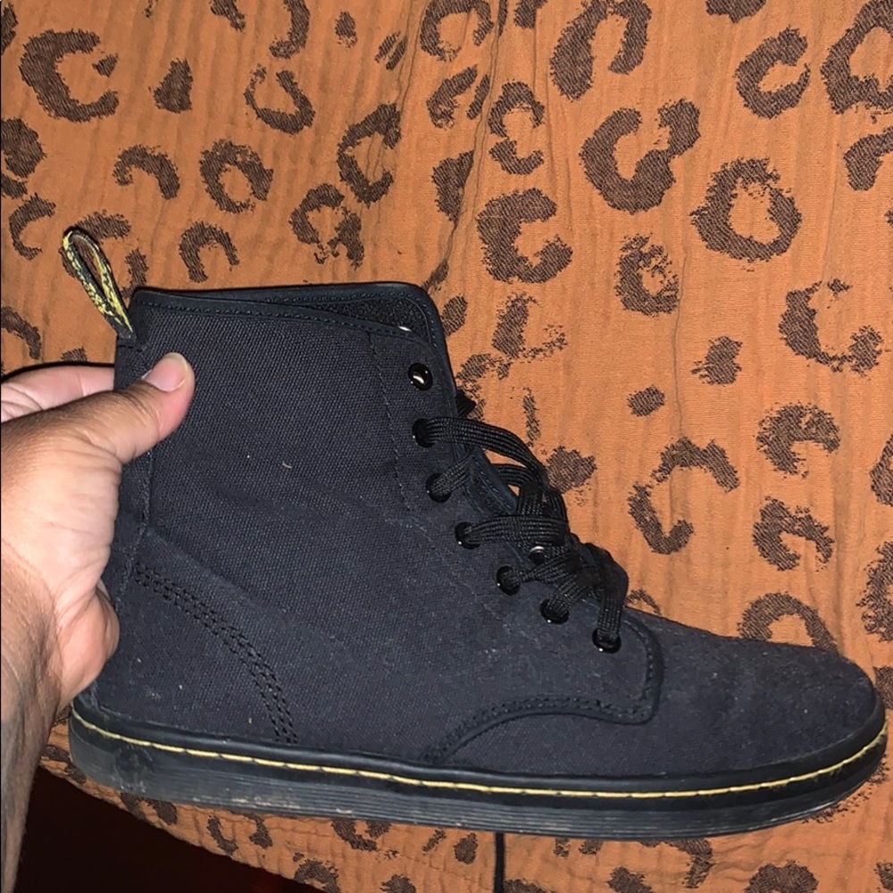 Canvas Black Shoreditch Doc Martens boots